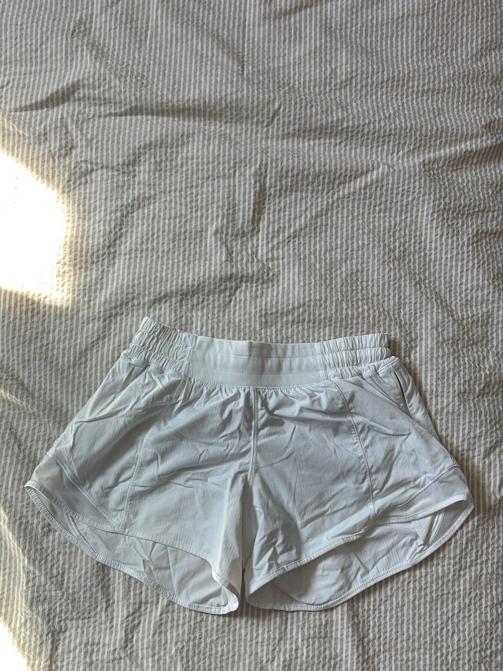 lululemon athletica White Women's Athletic Running Shorts
